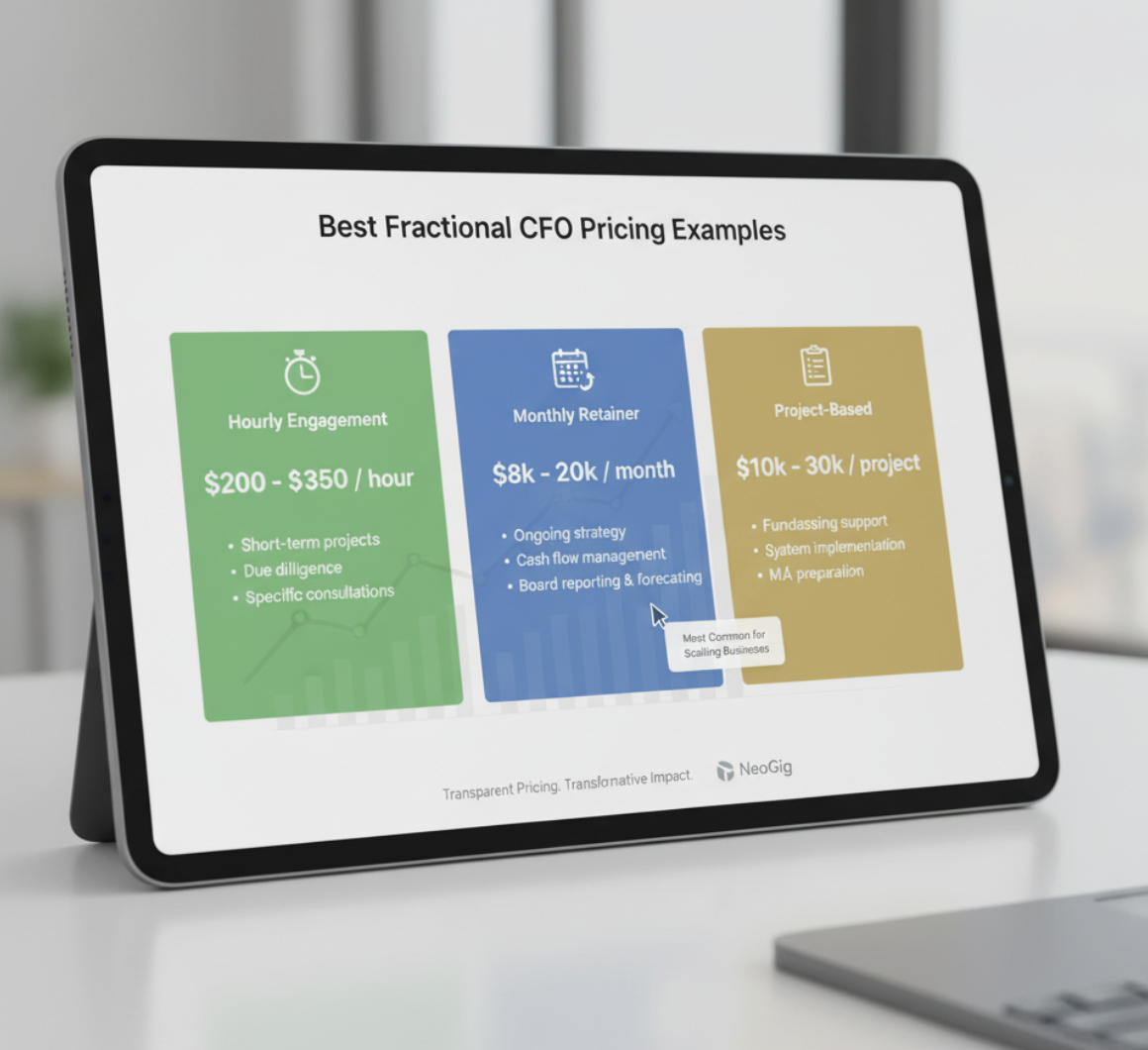 Best Fractional CFO Pricing Examples