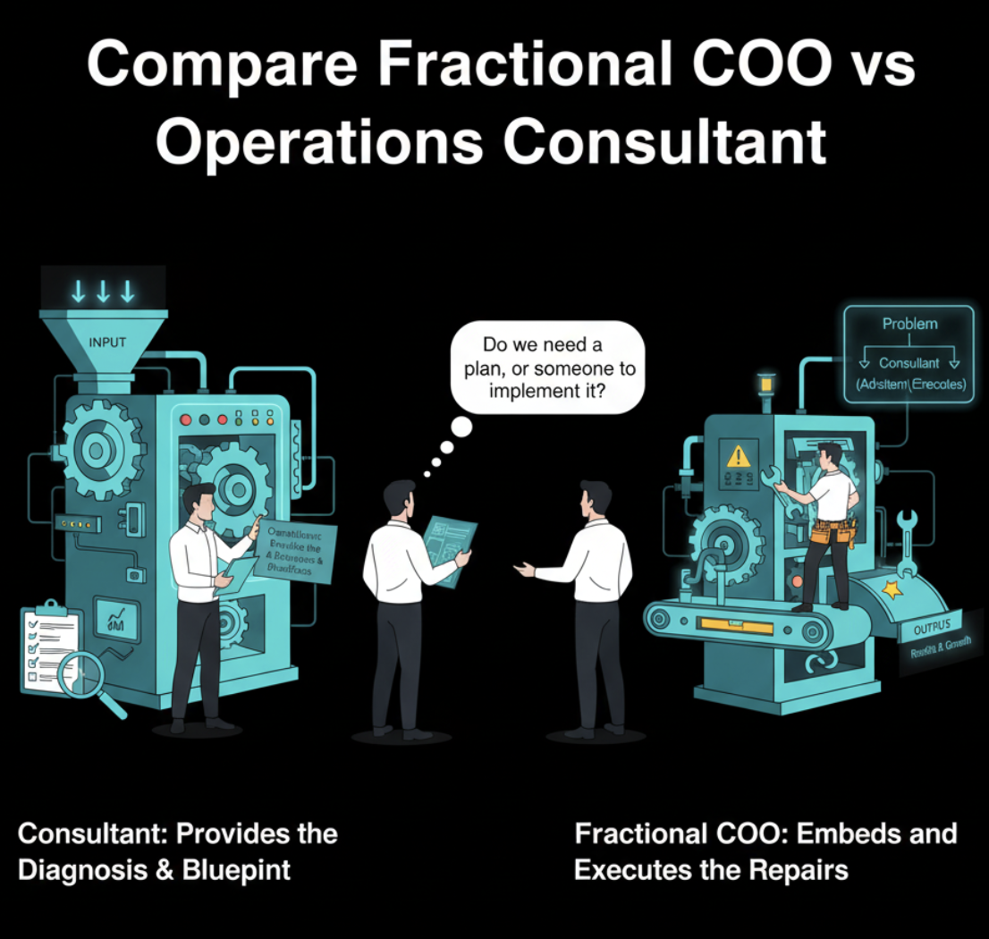 Compare Fractional COO vs Operations Consultant