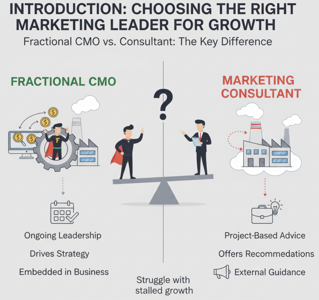 Fractional CMO vs. Consultant dilemma