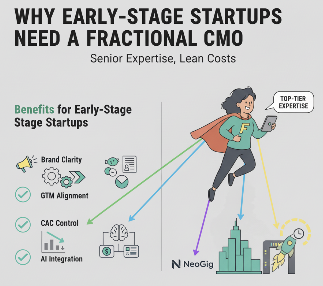 Why Early-Stage Startups Need a Fractional CMO