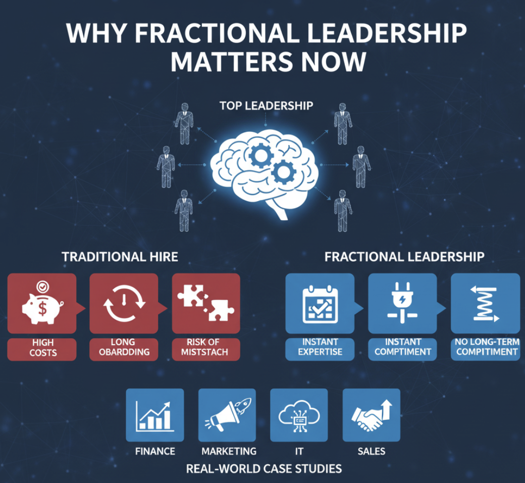 Why Fractional Leadership Matters Now section, with a fresh design
