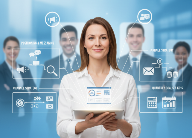 fractional CMO marketing leadership strategy roadmap visual