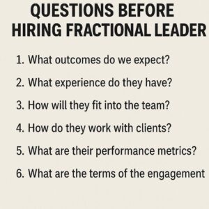 6 Questions to Ask Before Hiring Any Fractional Leader